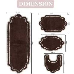 Home Weavers Inc Allure 4-pc. Quick Dry Bath Rug Set