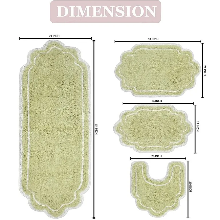 Home Weavers Inc Allure 4-pc. Quick Dry Bath Rug Set