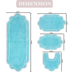 Home Weavers Inc Allure 4-pc. Quick Dry Bath Rug Set