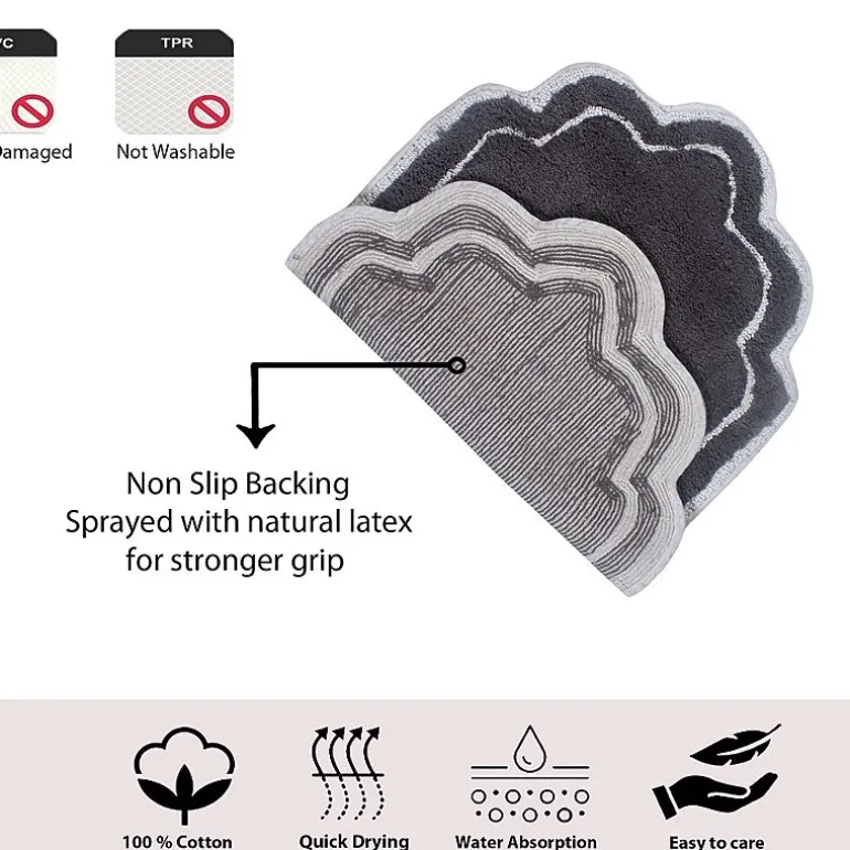 Home Weavers Inc Allure Quick Dry 17X24 Inch Bath Rug