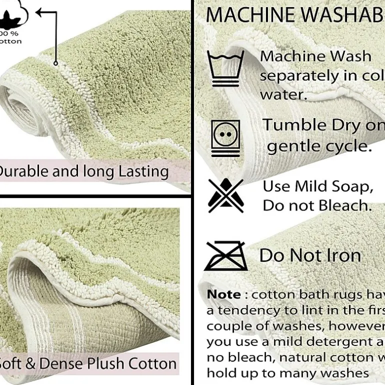 Home Weavers Inc Allure Quick Dry 17X24 Inch Bath Rug