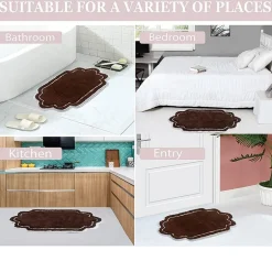 Home Weavers Inc Allure Quick Dry 17X24 Inch Bath Rug