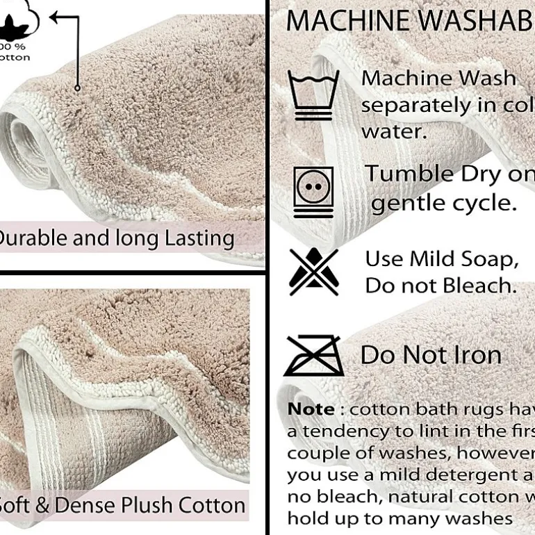 Home Weavers Inc Allure Quick Dry 17X24 Inch Bath Rug
