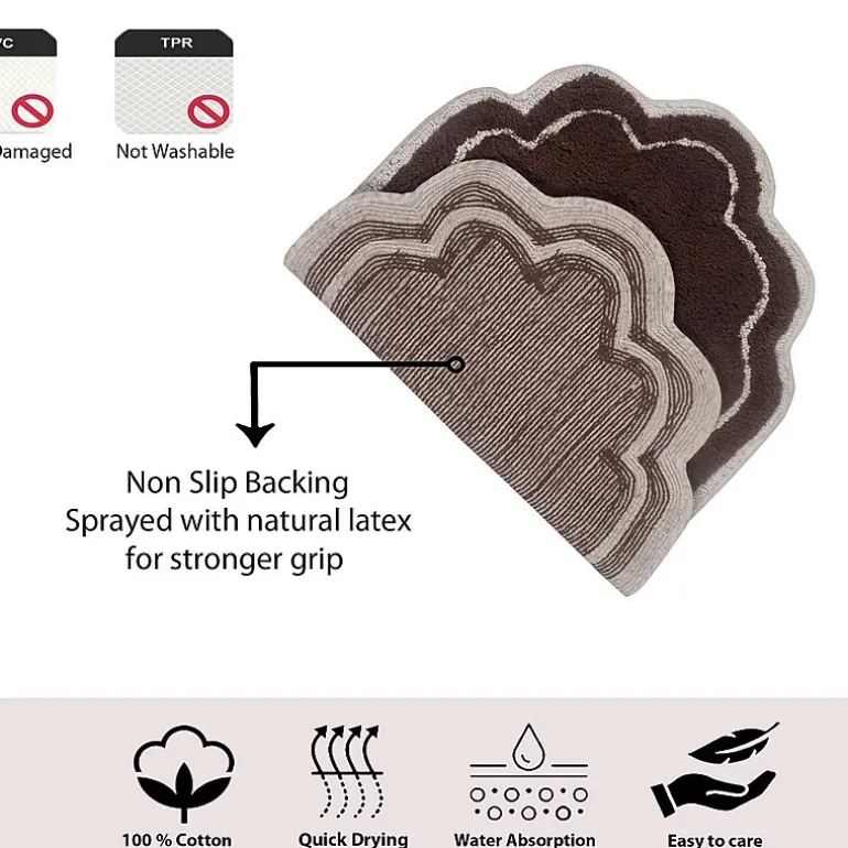 Home Weavers Inc Allure Quick Dry 17X24 Inch Bath Rug
