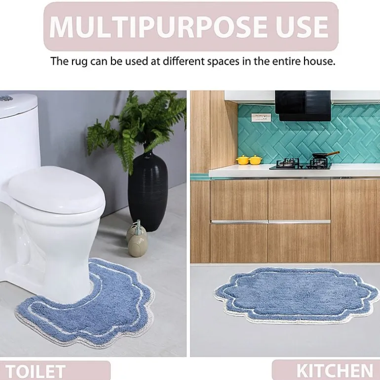 Home Weavers Inc Allure Quick Dry 17X24 Inch Bath Rug