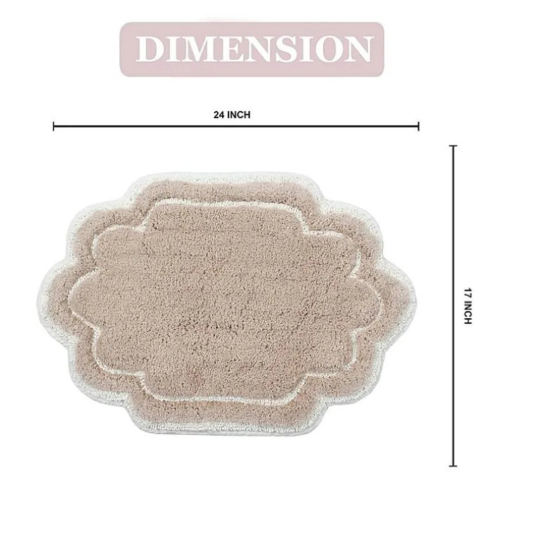 Home Weavers Inc Allure Quick Dry 17X24 Inch Bath Rug