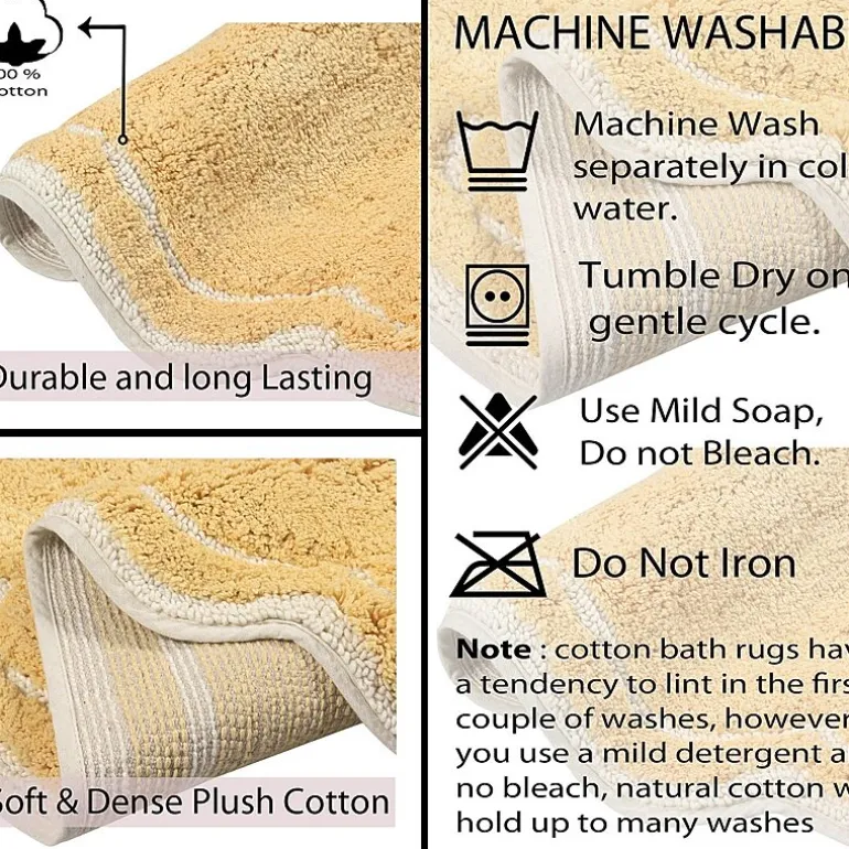 Home Weavers Inc Allure Quick Dry 17X24 Inch Bath Rug
