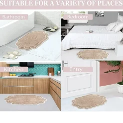 Home Weavers Inc Allure Quick Dry 17X24 Inch Bath Rug