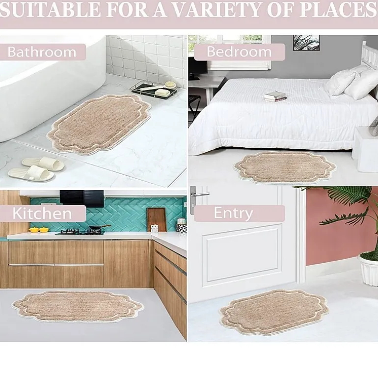 Home Weavers Inc Allure Quick Dry 17X24 Inch Bath Rug