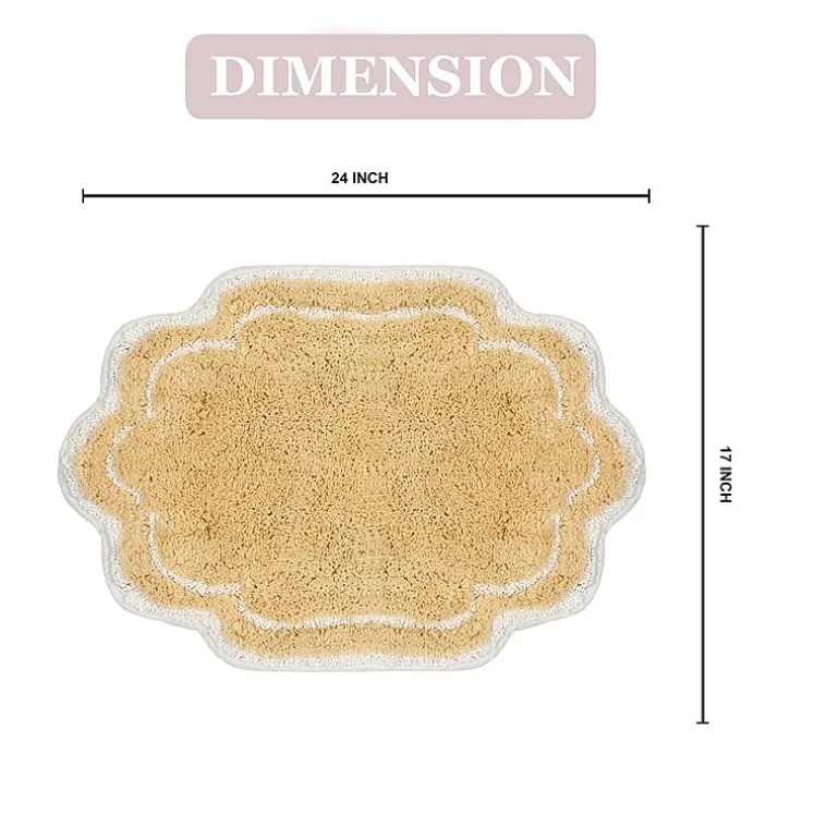 Home Weavers Inc Allure Quick Dry 17X24 Inch Bath Rug