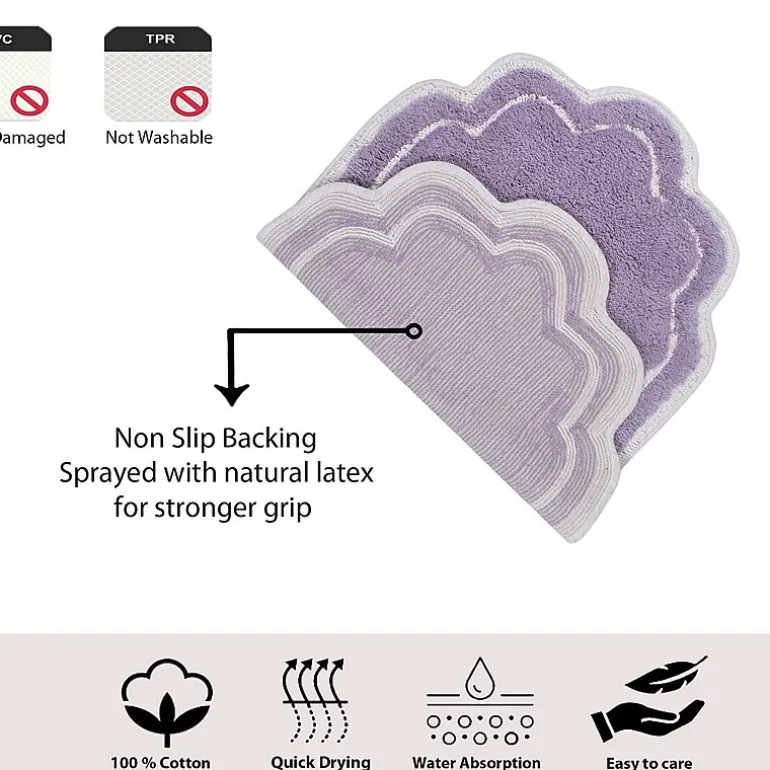 Home Weavers Inc Allure Quick Dry 17X24 Inch Bath Rug