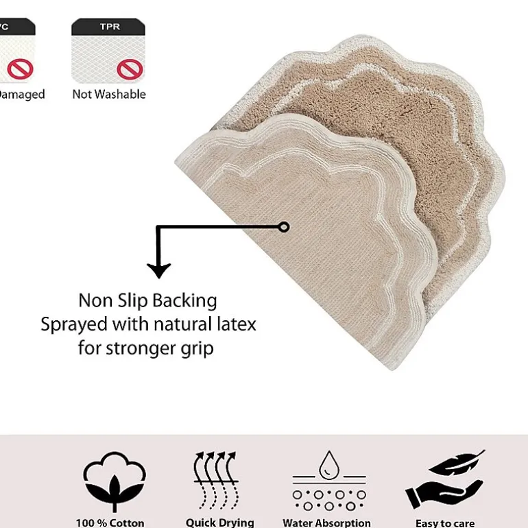 Home Weavers Inc Allure Quick Dry 17X24 Inch Bath Rug