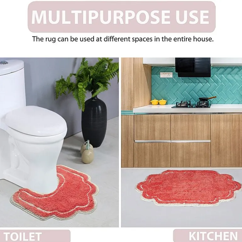 Home Weavers Inc Allure Quick Dry 17X24 Inch Bath Rug