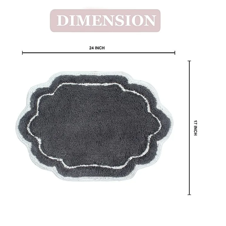 Home Weavers Inc Allure Quick Dry 17X24 Inch Bath Rug