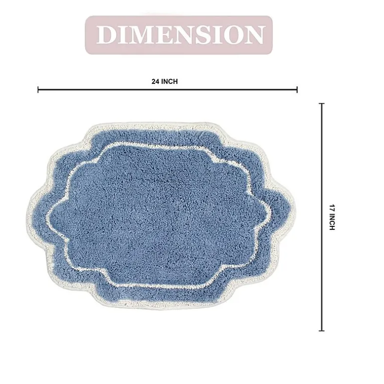 Home Weavers Inc Allure Quick Dry 17X24 Inch Bath Rug