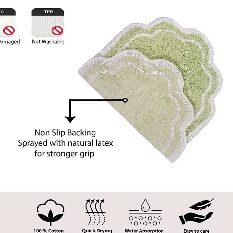 Home Weavers Inc Allure Quick Dry 17X24 Inch Bath Rug