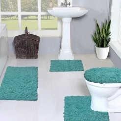 Home Weavers Inc Bellflower 4-pc. Quick Dry Bath Rug Set
