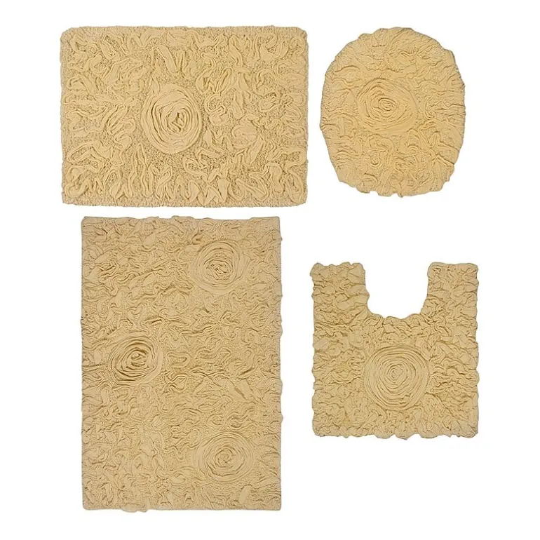 Home Weavers Inc Bellflower 4-pc. Quick Dry Bath Rug Set