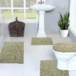 Home Weavers Inc Bellflower 4-pc. Quick Dry Bath Rug Set