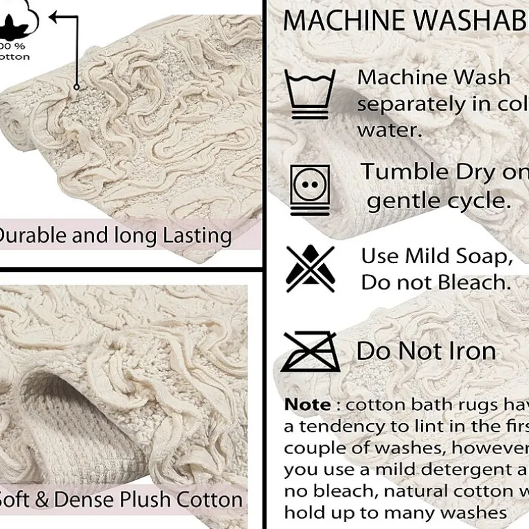 Home Weavers Inc Bellflower 4-pc. Quick Dry Bath Rug Set