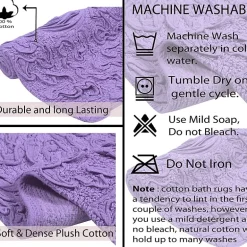 Home Weavers Inc Bellflower 4-pc. Quick Dry Bath Rug Set