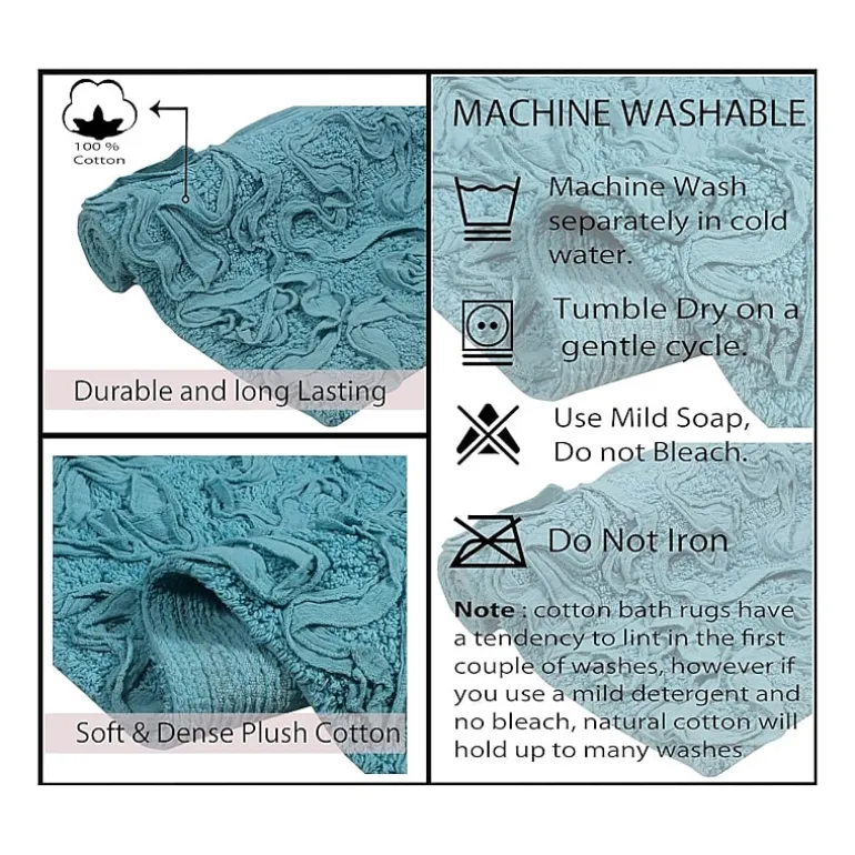 Home Weavers Inc Bellflower 4-pc. Quick Dry Bath Rug Set