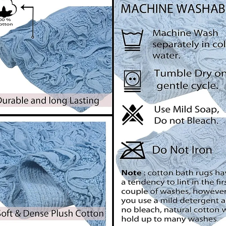 Home Weavers Inc Bellflower 4-pc. Quick Dry Bath Rug Set