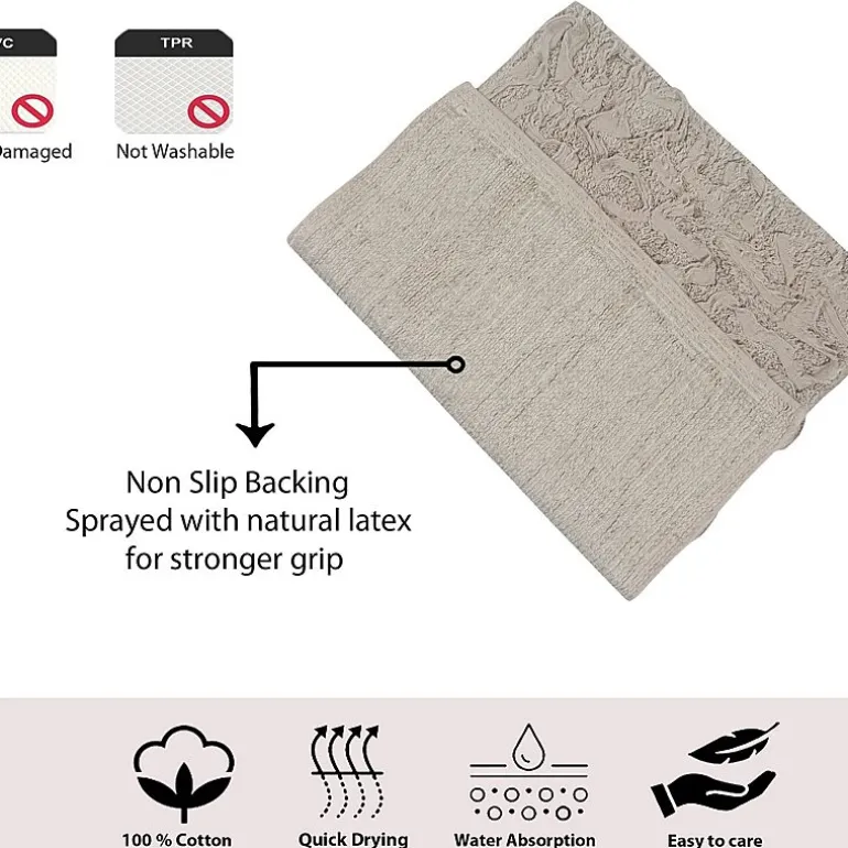 Home Weavers Inc Bellflower 4-pc. Quick Dry Bath Rug Set