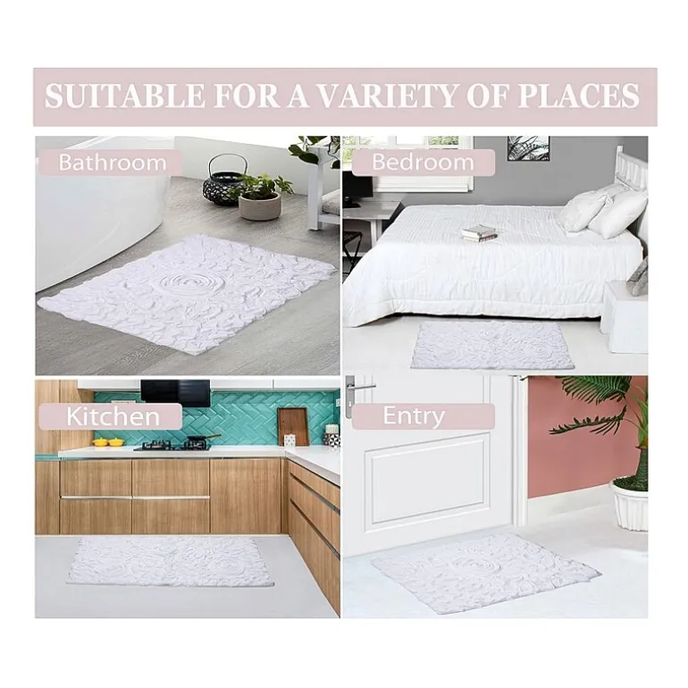 Home Weavers Inc Bellflower 4-pc. Quick Dry Bath Rug Set
