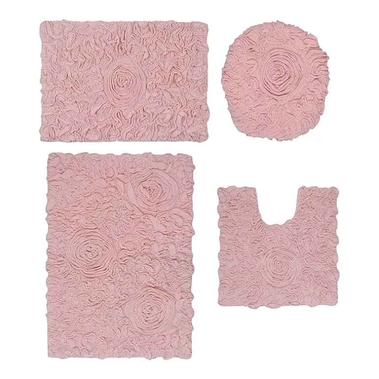 Home Weavers Inc Bellflower 4-pc. Quick Dry Bath Rug Set