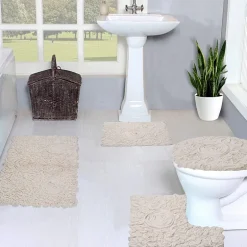 Home Weavers Inc Bellflower 4-pc. Quick Dry Bath Rug Set