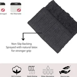 Home Weavers Inc Bellflower 4-pc. Quick Dry Bath Rug Set