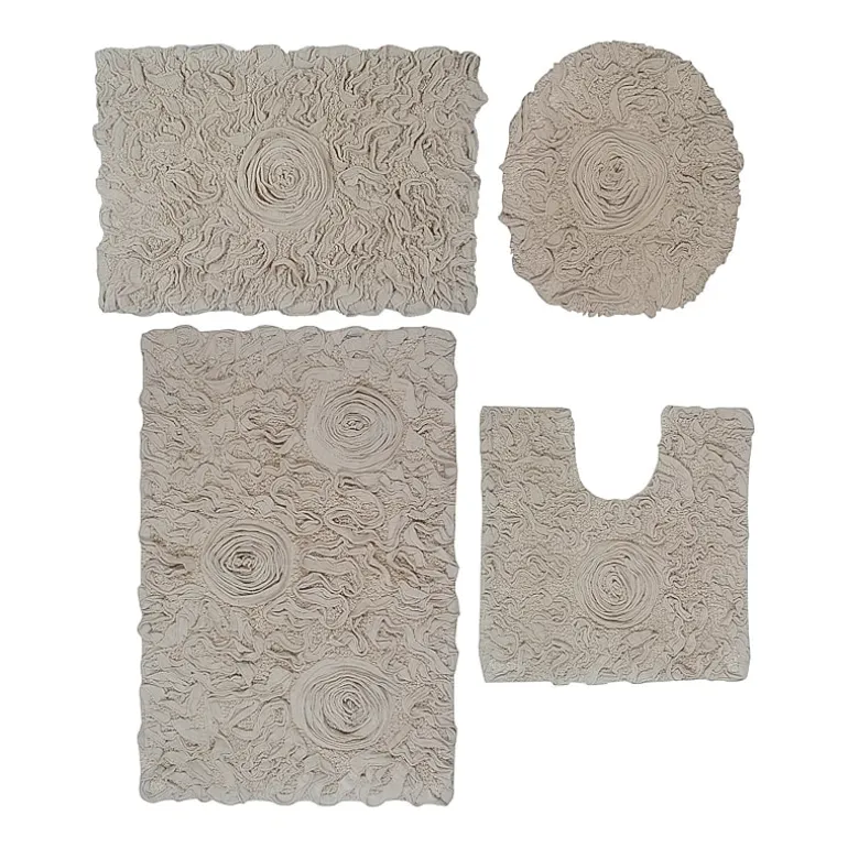 Home Weavers Inc Bellflower 4-pc. Quick Dry Bath Rug Set