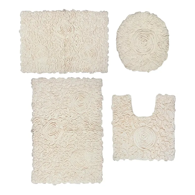 Home Weavers Inc Bellflower 4-pc. Quick Dry Bath Rug Set