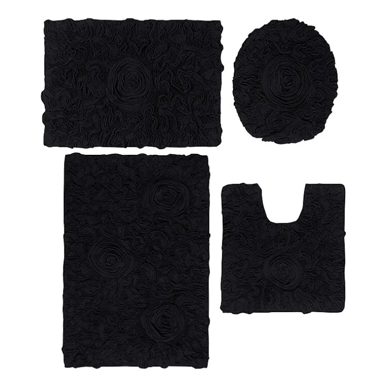 Home Weavers Inc Bellflower 4-pc. Quick Dry Bath Rug Set