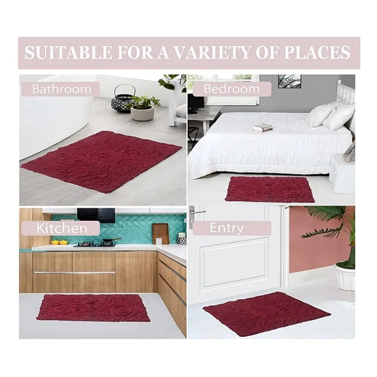 Home Weavers Inc Bellflower 4-pc. Quick Dry Bath Rug Set
