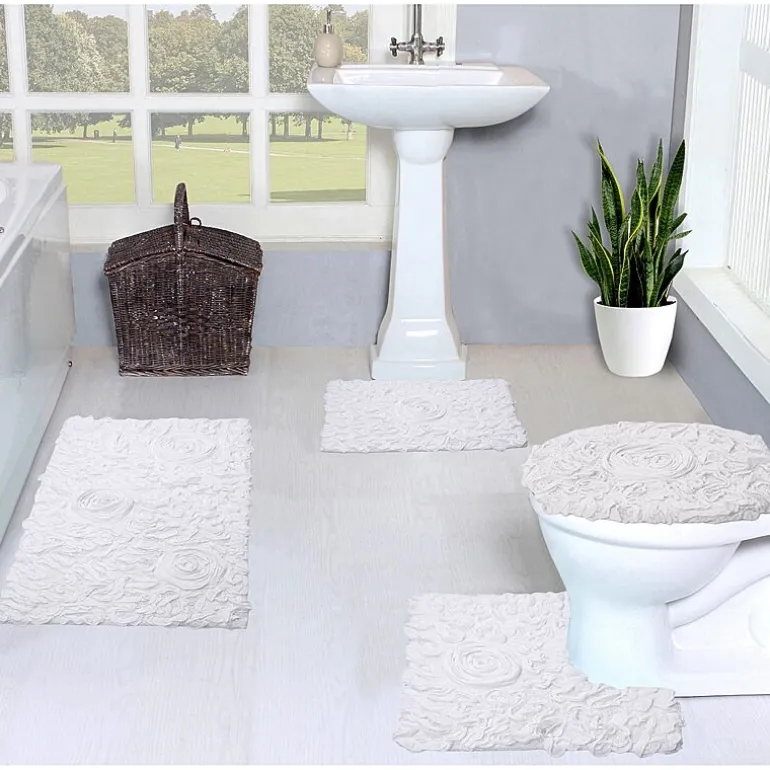Home Weavers Inc Bellflower 4-pc. Quick Dry Bath Rug Set