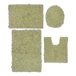 Home Weavers Inc Bellflower 4-pc. Quick Dry Bath Rug Set