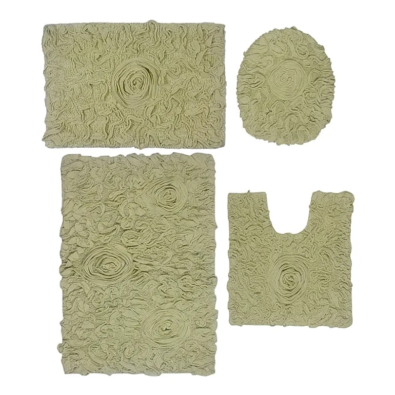 Home Weavers Inc Bellflower 4-pc. Quick Dry Bath Rug Set