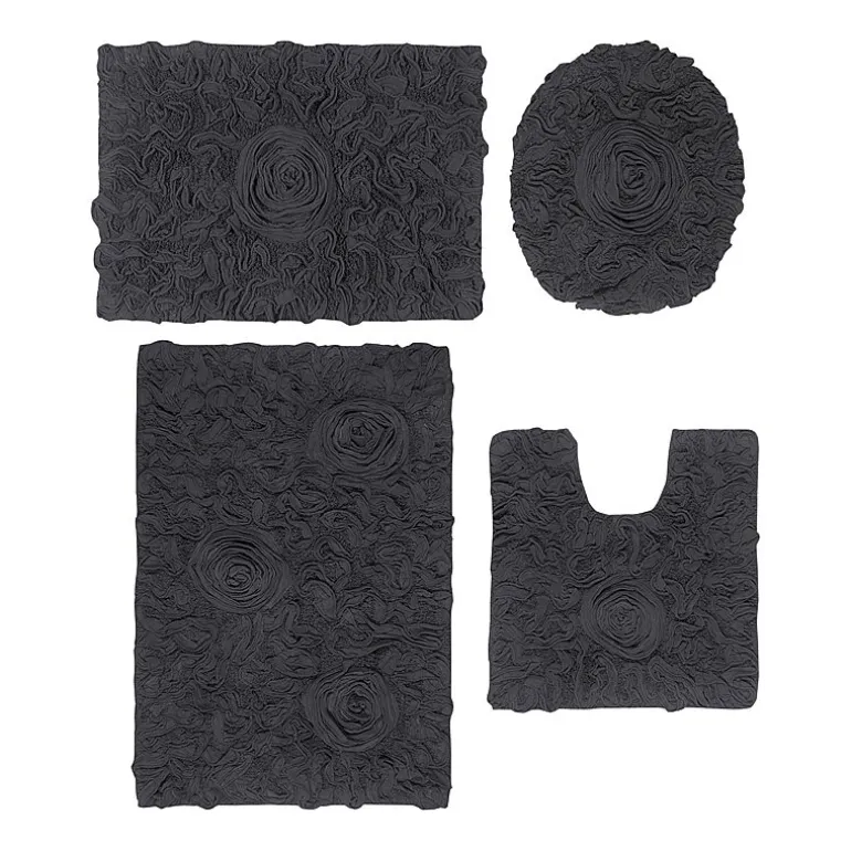 Home Weavers Inc Bellflower 4-pc. Quick Dry Bath Rug Set