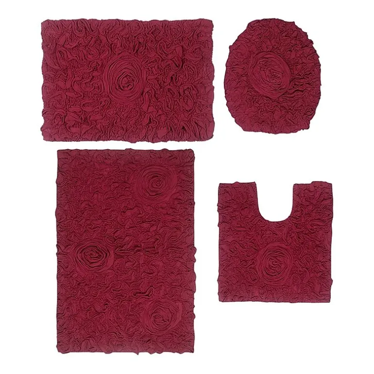 Home Weavers Inc Bellflower 4-pc. Quick Dry Bath Rug Set