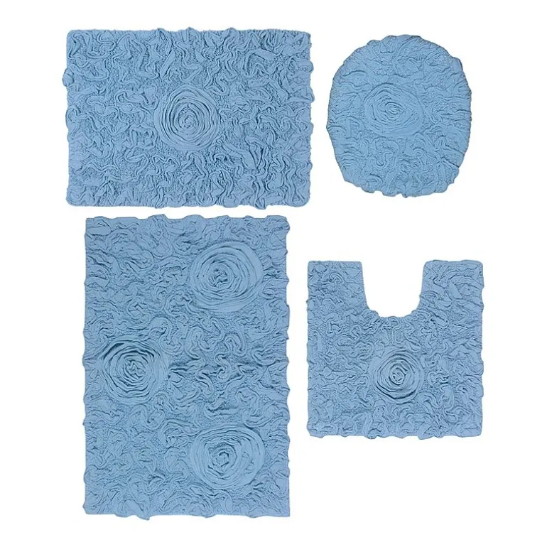 Home Weavers Inc Bellflower 4-pc. Quick Dry Bath Rug Set