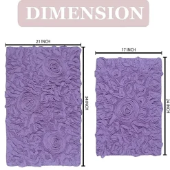 Home Weavers Inc Bellflower 2-pc. Quick Dry Bath Rug Set