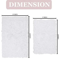 Home Weavers Inc Bellflower 2-pc. Quick Dry Bath Rug Set