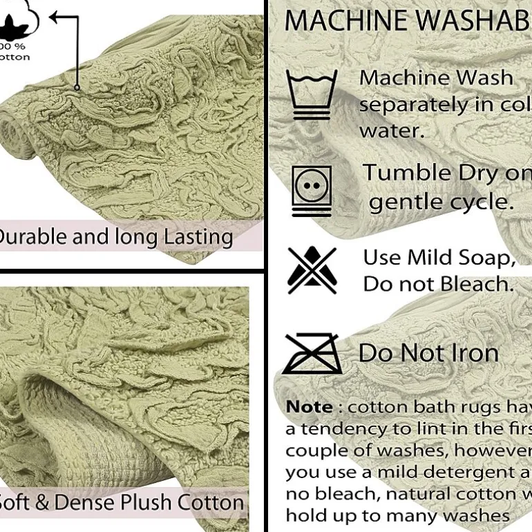 Home Weavers Inc Bellflower 2-pc. Quick Dry Bath Rug Set