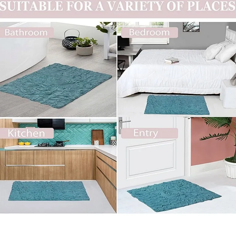 Home Weavers Inc Bellflower 2-pc. Quick Dry Bath Rug Set