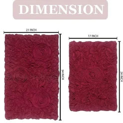 Home Weavers Inc Bellflower 2-pc. Quick Dry Bath Rug Set