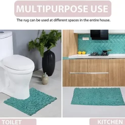 Home Weavers Inc Bellflower 2-pc. Quick Dry Bath Rug Set