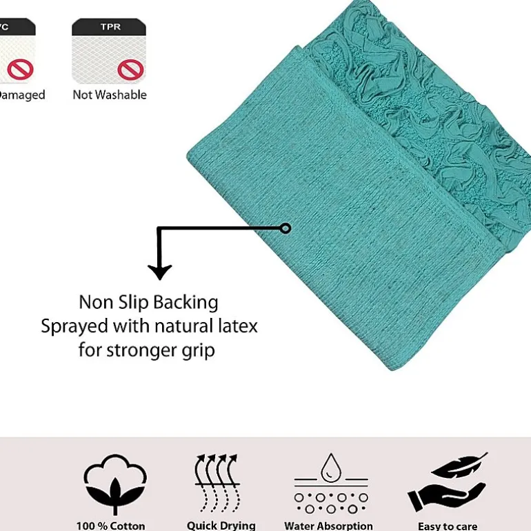 Home Weavers Inc Bellflower 2-pc. Quick Dry Bath Rug Set