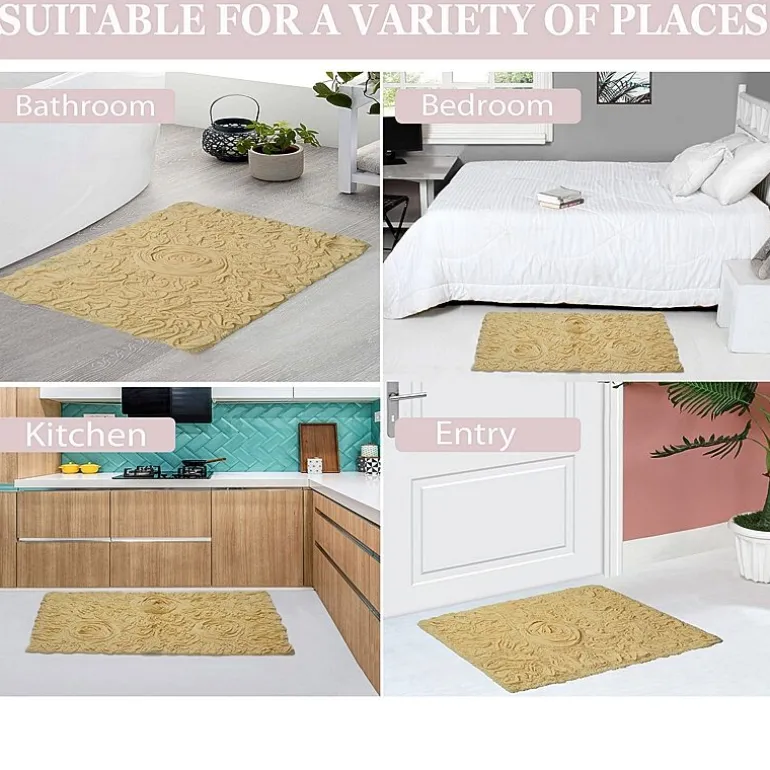Home Weavers Inc Bellflower 2-pc. Quick Dry Bath Rug Set